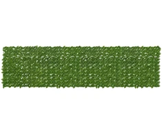 Balkono uždanga su lapais Žalia ir geltona 400 x 100 cm