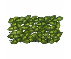 Balkono ekranas su lapais Žalia ir geltona 600 x 150 cm