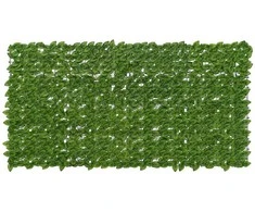 Balkono ekranas su lapais Žalia ir geltona 200 x 100 cm