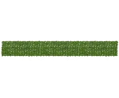Balkono uždanga su lapais Žalia ir geltona 600 x 75 cm