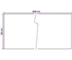 Balkono uždanga Tamsiai pilka 400 x 80 cm poliratanas