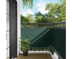 Balkono Ekranas Tamsiai žalia 100 x 700 cm Oksfordo audinys
