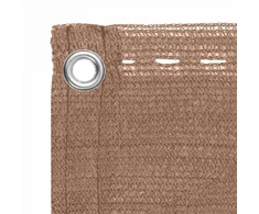 Balkono Ekranas Taupe 120 x 700 cm HDPE ir aliuminis