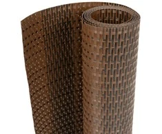 Balkono pertvaros, 10vnt., rudos/juodos, 255x19cm, poliratanas