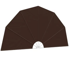Balkono privatumo ekranas Ø 320 cm Poliesteris Ruda