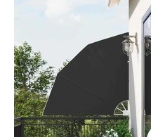Balkono privatumo ekranas 140 x 140 cm Poliesteris Antracito