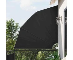 Balkono privatumo ekranas 210 x 210 cm Poliesteris Antracito