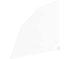 Balkono privatumo ekranas 160 x 160 cm Poliesteris Balta