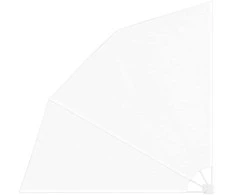Balkono privatumo ekranas 210 x 210 cm Poliesteris Balta