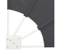 Balkono privatumo ekranas 115 x 115 cm Poliesteris Juoda