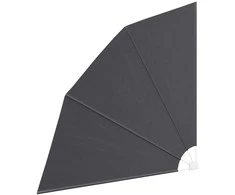 Balkono privatumo ekranas 210 x 210 cm Poliesteris Juoda