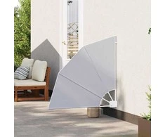 Balkono privatumo ekranas 115 x 115 cm Poliesteris Pilka