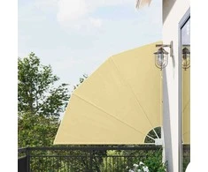Balkono privatumo ekranas 140 x 140 cm Poliesteris Smėlio