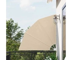 Balkono privatumo ekranas 140 x 140 cm Poliesteris Smėlio
