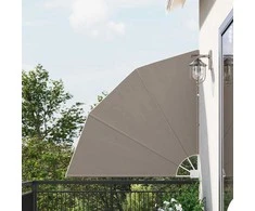 Balkono privatumo ekranas 140 x 140 cm Poliesteris Taupe