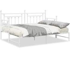 Lova Dienos lovos rėmas Balta 80 x 200 cm Plienas