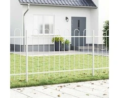Sodo tvora 3 pcs Balta 5,1 x 1 m Miltelinis plienas