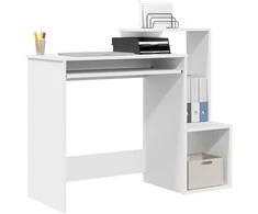 Stalas su stalčių Balta 106 x 41 x 88.5 cm Apdirbta mediena