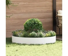Vazonų žiedas Balta 120 x 120 x 20 cm Šaltai valcuotas plienas