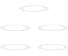 tinkamas plokštiems medžio žiedams 5 pcs Balta Ø90 / 120 cm