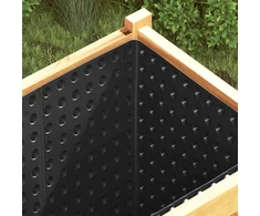 Banguota drenažo plokštė 2 pcs Juoda 0,5 x 20 m HDPE