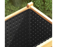 Banguota drenažo plokštė Juoda 0,5 x 10 m HDPE