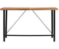 Baro stalas, 180x70x107cm, akacijos medienos masyvas ir geležis