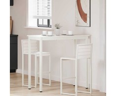 Baro stalas Balta 110 x 55 x 105 cm Kietos pušies mediena