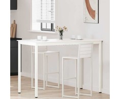 Baro stalas Balta 150 x 80 x 105 cm Kietos pušies mediena