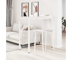 Baro stalas Balta 110 x 55 x 105 cm Kietos pušies mediena