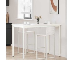 Baro stalas Balta 140 x 80 x 105 cm Kietos pušies mediena