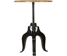 Baro stalas, mango medienos masyvas, 75x(76-110)cm