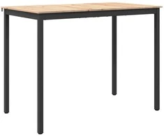Baro stalas 140 x 80 x 105 cm Kietos pušies mediena Natūrali