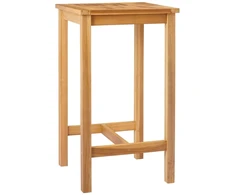 Baro stalas Natūrali 60 x 60 x 105 cm Kietasis teak
