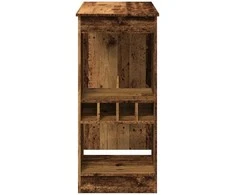 Baro stalas su laikikliais, medienos, 90x47,5x103,5cm, mediena