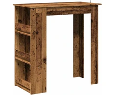 baro stalas su laikymo lentyna sena mediena 102x50x103,5 cm
