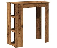 baro stalas su lentyna sena mediena 102x50x103,5 cm