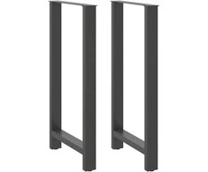 Kavos staliuko kojelės, antracito, 2 vnt., 60x(110-111)cm