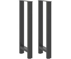 Kavos staliuko kojelės, antracito, 2 vnt., 40x(100-101)cm