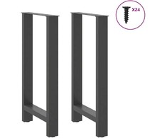 Kavos staliuko kojelės, antracito, 2 vnt., 50x(90-91)cm