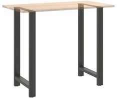 Kavos staliuko kojelės, antracito, 2 vnt., 60x(110-111)cm