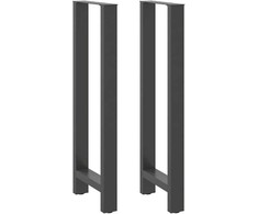 Baro stalo kojos, antracito spalvos, 2 vnt., 50x(110-111) cm, plienas