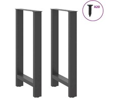 Kavos staliuko kojelės, antracito, 2 vnt., 40x(90-91)cm