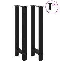 Baro stalo kojos, juodos, 2 vnt., 40x(100-101) cm, plienas