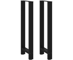 Baro stalo kojos, juodos, 2 vnt., 40x(110-111) cm, plienas
