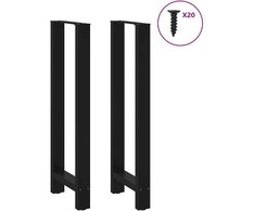 Baro stalo kojos, juodos, 2 vnt., 40x(110-111) cm, plienas