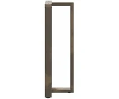 Baro stalo kojos, T formos, 2 vnt., juodos, 40x35x(110-111) cm, plienas