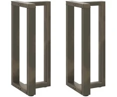 Baro stalo kojos, T formos, 2 vnt., juodos, 40x35x(90-91) cm, plienas