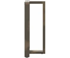 Baro stalo kojos, T formos, 2 vnt., juodos, 50x35x(90-91) cm, plienas
