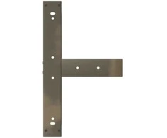 Baro stalo kojos, T formos, 2 vnt., juodos, 60x35x(110-111) cm, plienas